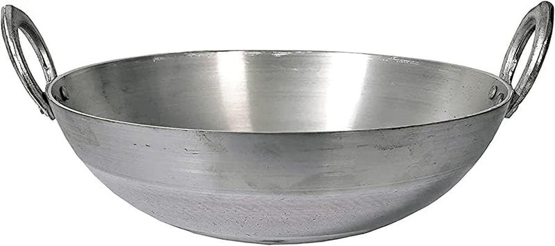 Shopsidex Aluminium kadhai Premium Range of Aluminum Kadhai Deep Kadai | Non Induction Kadai | Non Stick Kadai | Deep Cooking (10 Litter)! - Image 2