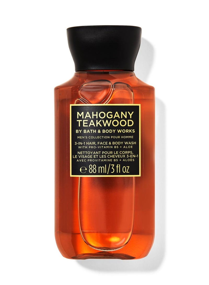 Bath & Body Works Mahogony Teakwood 3-in-1 Hair, Face & Body Wash 88ml - Image 1