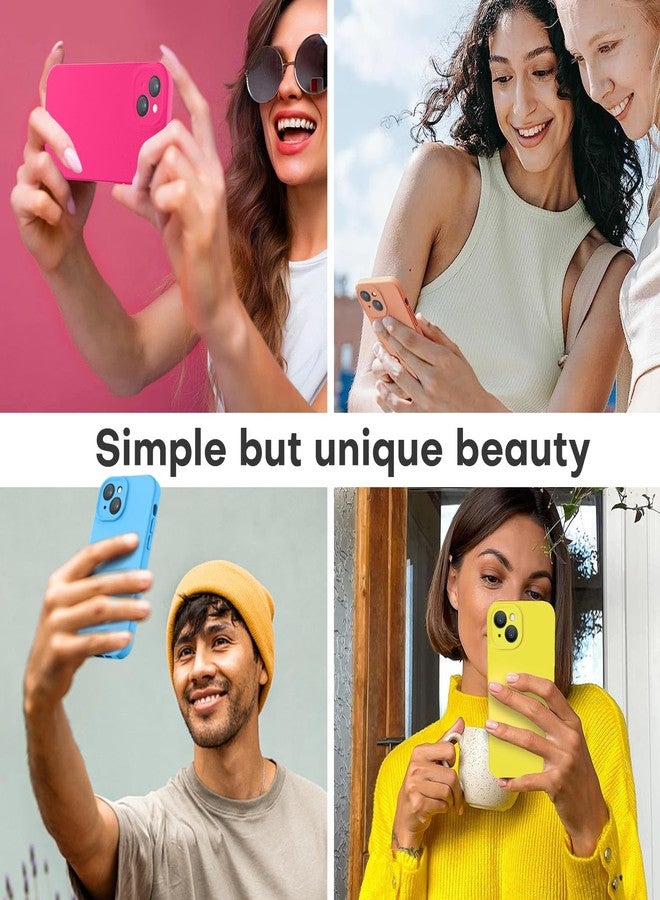 LOVE 3000 جراب LOVE 3000 مصمم خصيصًا لهاتف iPhone 14، مصنوع من السيليكون الفاخر مع بطانة ناعمة من الألياف الدقيقة المقاومة للخدش، جراب واقٍ مقاوم للصدمات مناسب للرجال والنساء والفتيات، مقاس 6.1 بوصة، باللون الأزرق - Image 2
