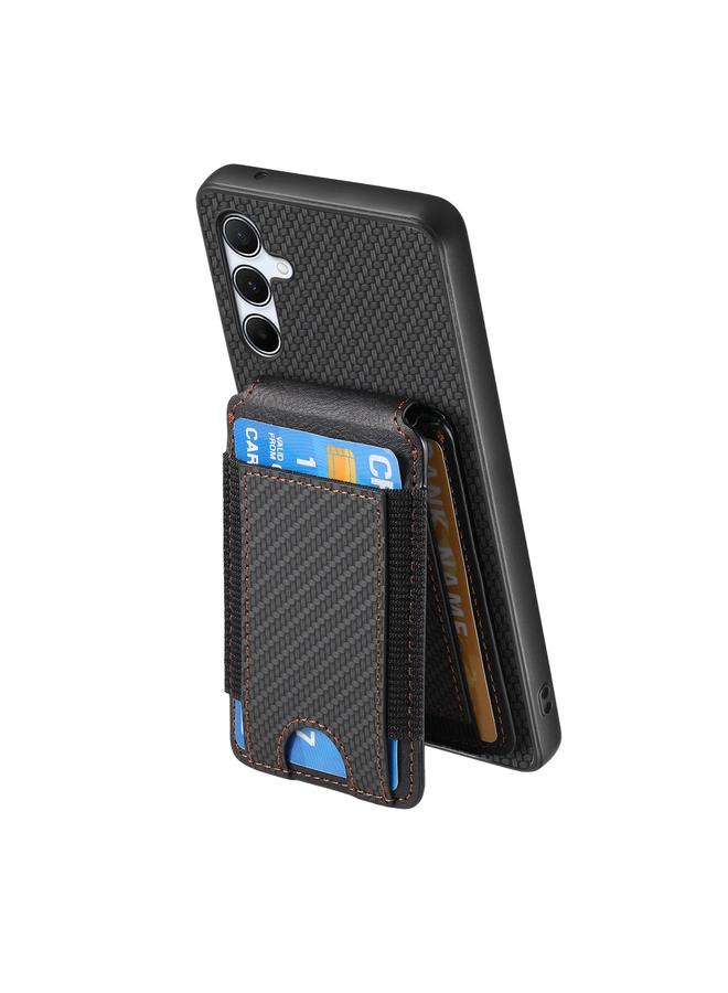 S-TOP Case For Samsung Galaxy A34 5G Carbon Fiber Vertical Flip Wallet Stand Phone Case - Image 3