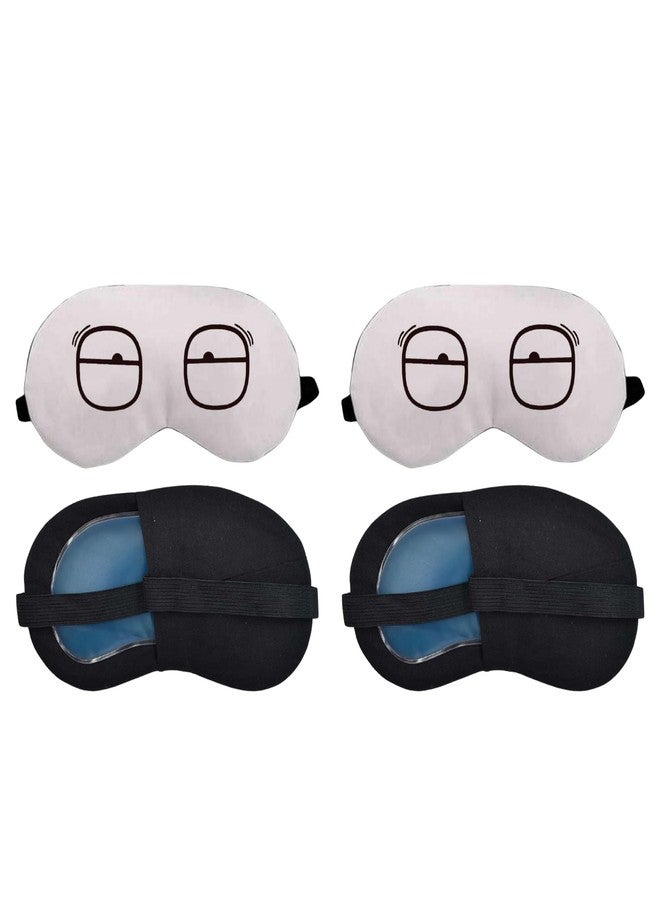 Samtrish Eye Mask For Sleeping Men Women With Cooling Gel For Night Deep Sleep, Dark Circles, Puffy Eye's, Dry Eyes And Eye Fatigue | Pack of 2 - Image 1