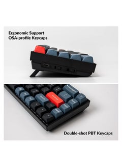 Keychron K6 Pro Wireless Custom Mechanical Keyboard, QMK/VIA Programmable Macro, Hot-Swappable Keychron K Pro Brown Switch Keyboard, 65% Layout RGB Backlit Office Keyboard for Mac Windows Linux  - Image 3