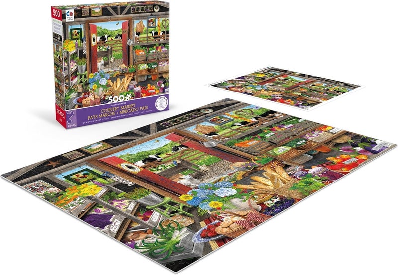 Ceaco - Tracy Flickinger - Country Market - 500 Piece Jigsaw Puzzle - Image 4