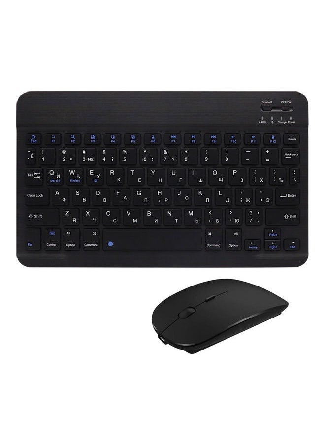 NIBEMINENT 3-System Switch Multi-Language Universal Type Laptop Ipad BT Keyboard Mouse Suit Black  - Image 1