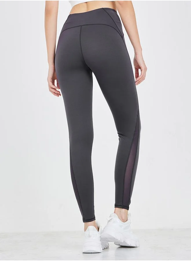 ستايلي Contour Stitch & Mesh Detail Leggings