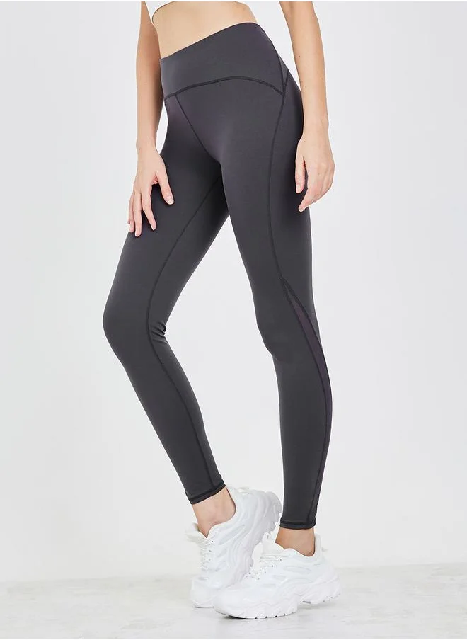 ستايلي Contour Stitch & Mesh Detail Leggings