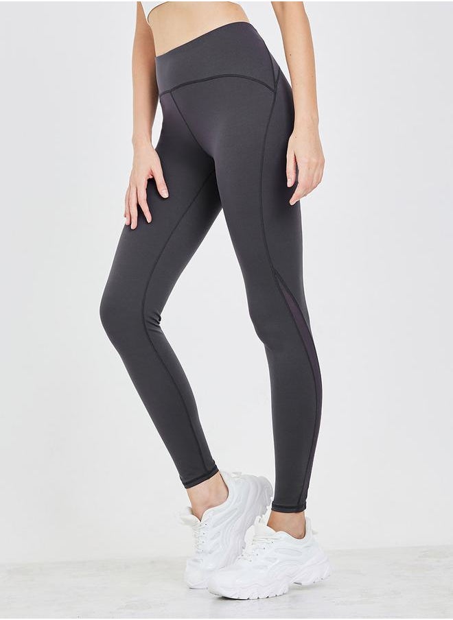 Styli - Contour Stitch & Mesh Detail Leggings - Image 1