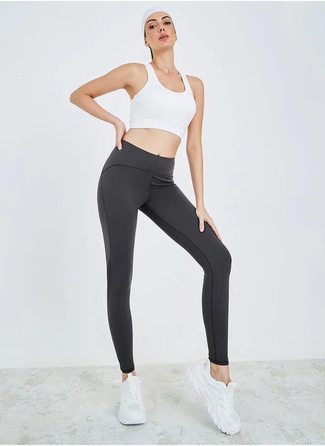 ستايلي Contour Stitch & Mesh Detail Leggings