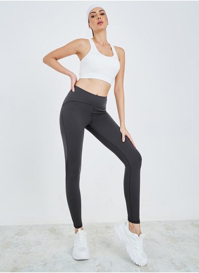 Styli - Contour Stitch & Mesh Detail Leggings - Image 1