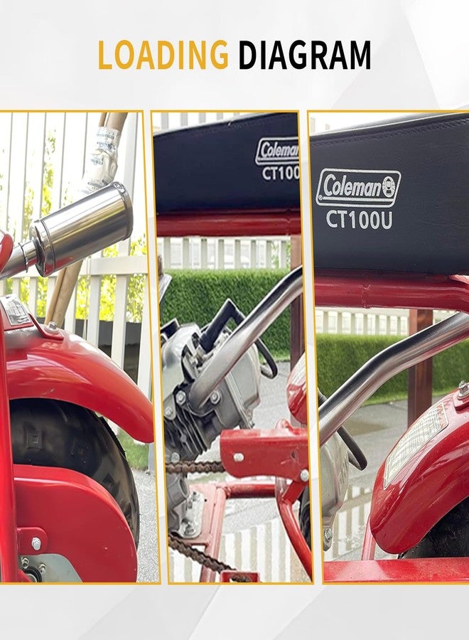 عادم pinkhatcat مع كاتم صوت لدراجة كولمان CT100U الصغيرة - Image 4