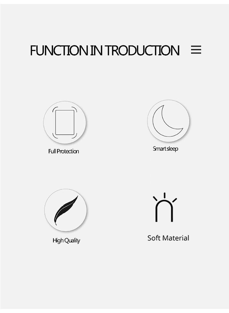 اوميكر غطاء حقيبة Honor Pad 9 بحجم 12.1 بوصة لعام 2023 من الجلد الصناعي مع إغلاق مغناطيسي - أسود - Image 5