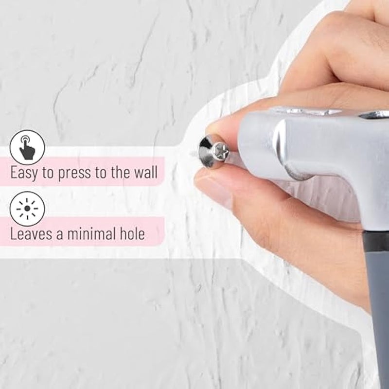 - Double Headed Picture Hanging Nails, 25 Pack, Silver, Picture Nails, Tacks for Wall Hangings, Wall Pins for Hanging, Wall Nails for Hanging, Thumb Tacks for Wall Hanging, Picture Hangers - Image 4