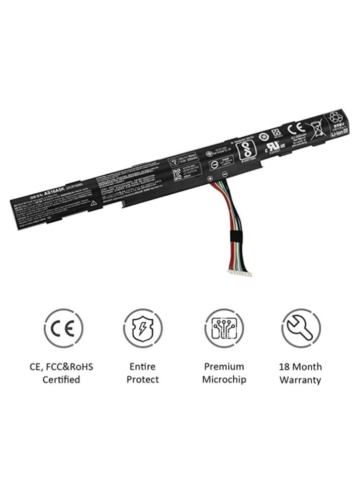 Generic - Replacement for Aspire E15 E5-575-33BM E5-575G-57D4 E5-575G-53VG E5-576-392H E5-576G-5762 E5-475G - Image 1