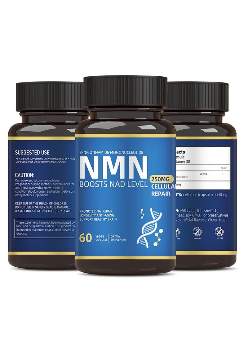MAAC10 Formulas NMN Supplement Alternative - Liposomal NMNH (Dihydronicotinamide Mononucleotide) - High Purity NAD Supplement for Anti Aging, Energy, Focus - 60 Capsules - 250mg  - Image 4