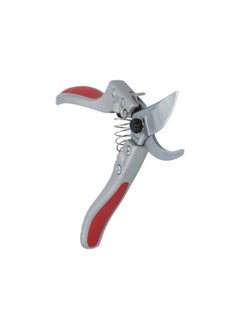 TIGER Steel Blade Ergonomic Handle Pruning Shear Red and Silver 8 Inch T21-014B-313B  - Image 2
