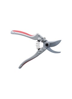 TIGER Steel Blade Ergonomic Handle Pruning Shear Red and Silver 8 Inch T21-014B-313B  - Image 1