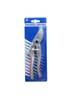 TIGER Steel Blade Ergonomic Handle Pruning Shear Red and Silver 8 Inch T21-014B-313B  - Image 3