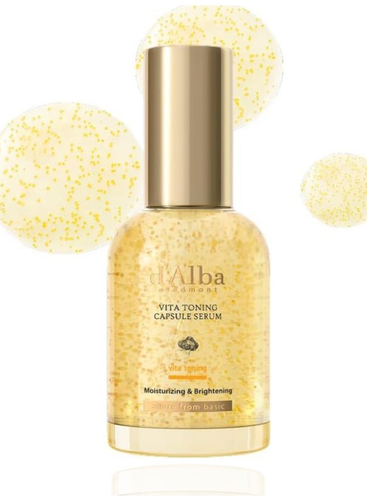 d'Alba Uneven Skin Tone & Dullness Solution – d'Alba Vita Toning Capsule Serum 100ml for Brightening, Firming & Radiant Glow Care - Image 1
