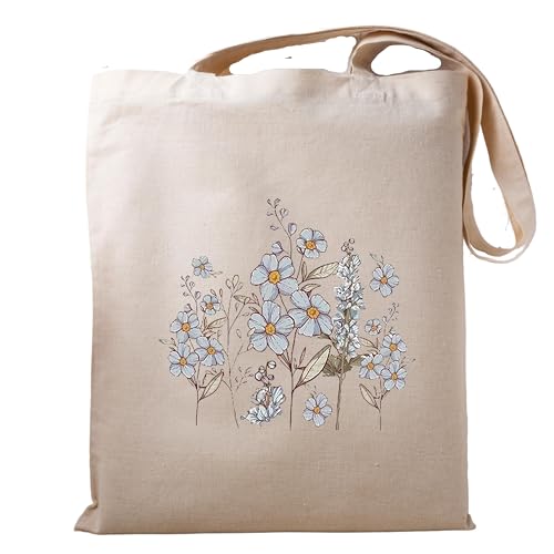 Metsi Canvas Tote Bags For Women With Internal Zipper, College Bag For Girls, 100% Organic Cotton Tote Bag For Traveling & Daily Use Totes Shopping Shoulder Bag, White - Image 1