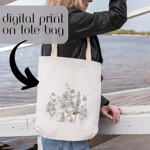 Metsi Canvas Tote Bags For Women With Internal Zipper, College Bag For Girls, 100% Organic Cotton Tote Bag For Traveling & Daily Use Totes Shopping Shoulder Bag, White - Image 3