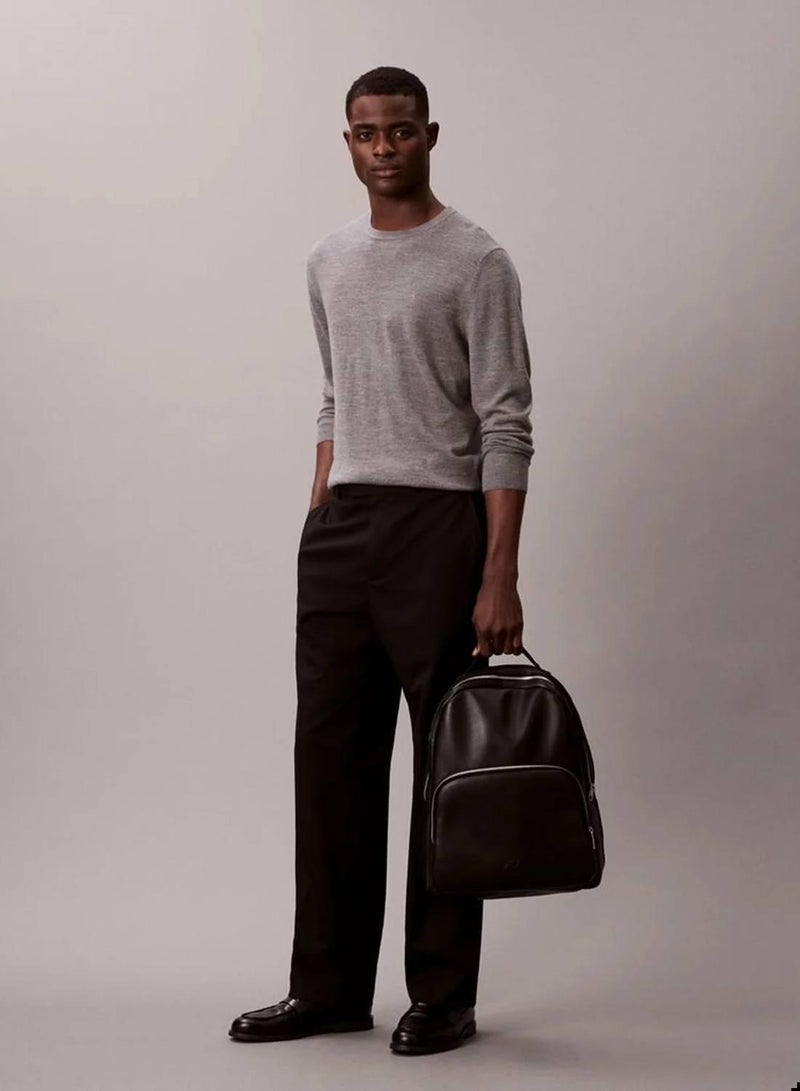 CALVIN KLEIN Logo Webbing Strap Round Backpack - Image 4