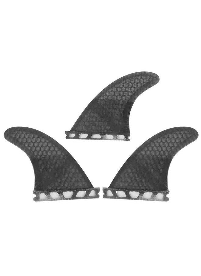 Thoraya Glass Fibre Skeg Tracking Fin Future Surf Fin G3/G5 for Kayaks Canoes Rowing Boats Black  - Image 1