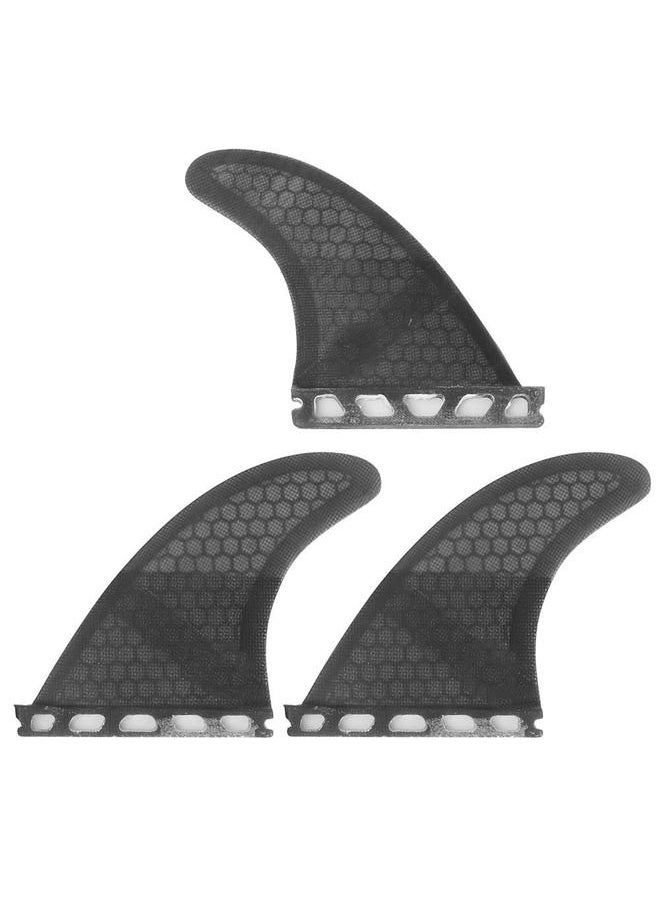 Thoraya Glass Fibre Skeg Tracking Fin Future Surf Fin G3/G5 for Kayaks Canoes Rowing Boats Black  - Image 4