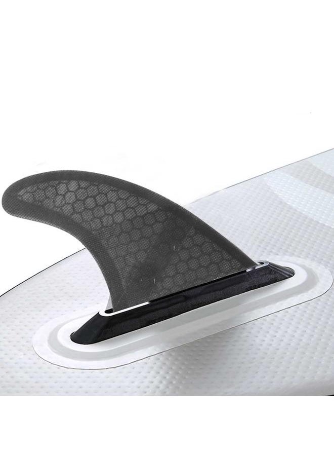 Thoraya Glass Fibre Skeg Tracking Fin Future Surf Fin G3/G5 for Kayaks Canoes Rowing Boats Black  - Image 2