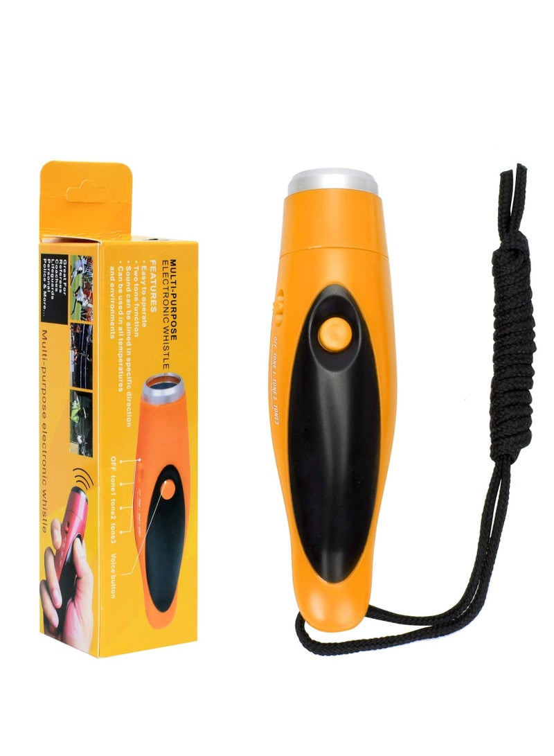 Y&D Electronic Whistle for Teacher Coach Referee, 3 Tone Whistles with Lanyard Handheld Electric Emergency High Volume Volleyball Soccer Sports - Image 1
