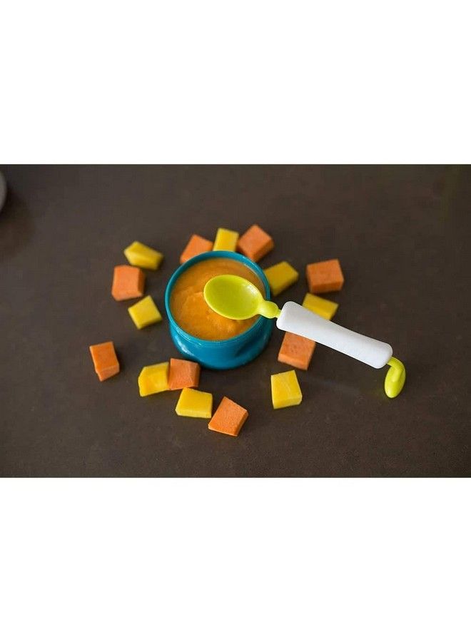 BEABA 360 Degree Training Spoon Rotating Spoon Weaning Spoon Neon - Image 5