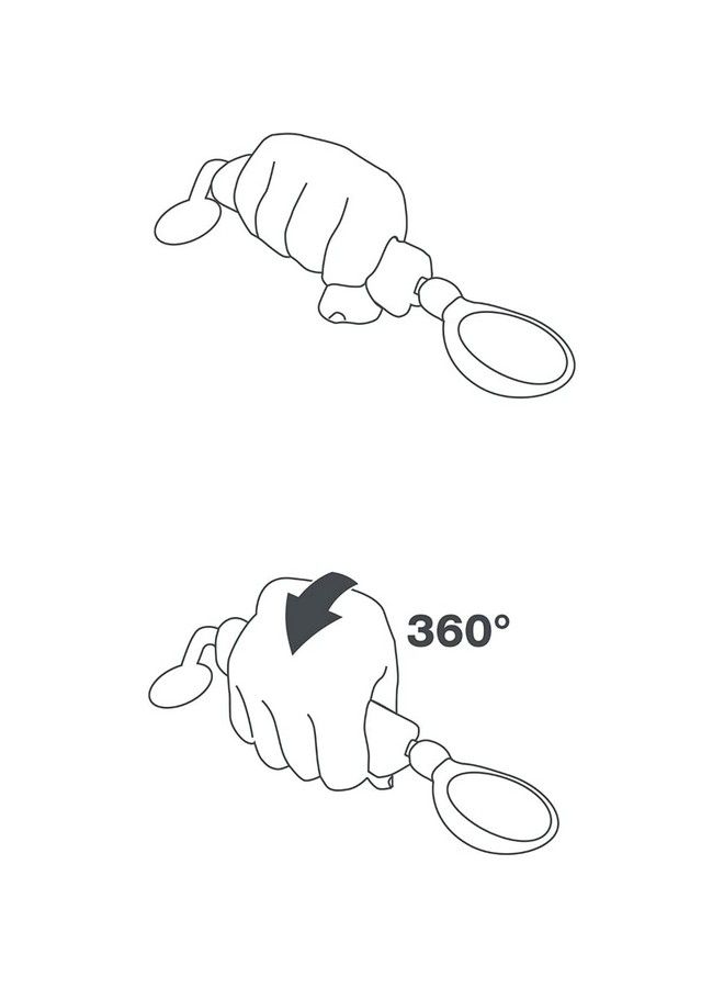 BEABA 360 Degree Training Spoon Rotating Spoon Weaning Spoon Neon - Image 3