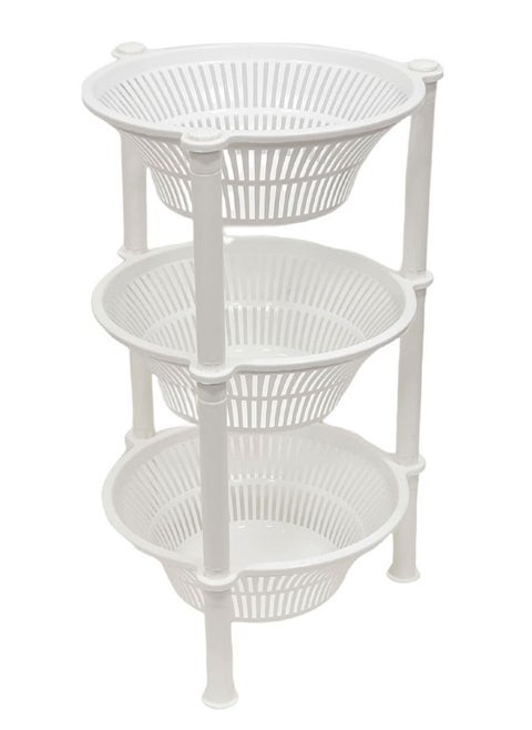 3 Tier Round Shelves Vegetable Rack  60x33 centimeter