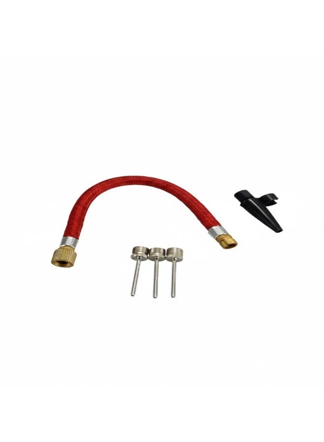 Air Pump Accessory Set – Flexible Hose, Needle Pins & Inflator Nozzle