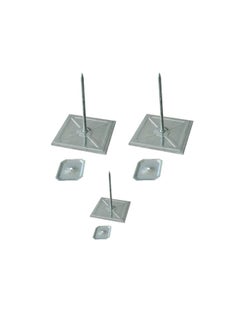 Self-Stuck Up Stick Stuck-up Adhesive Insulation Foam Pin with Lock Washer for Attaching Insulating Materials on Smooth Surfaces 2x2x2 Inch (Pack 25, 2x2x2 Inch)