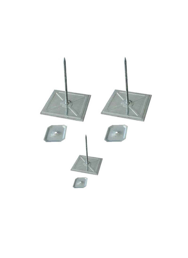 Generic - Self-Stuck Up Stick Stuck-up Adhesive Insulation Foam Pin with Lock Washer for Attaching Insulating Materials on Smooth Surfaces 2x2x2 Inch (Pack 25, 2x2x2 Inch) - Image 1