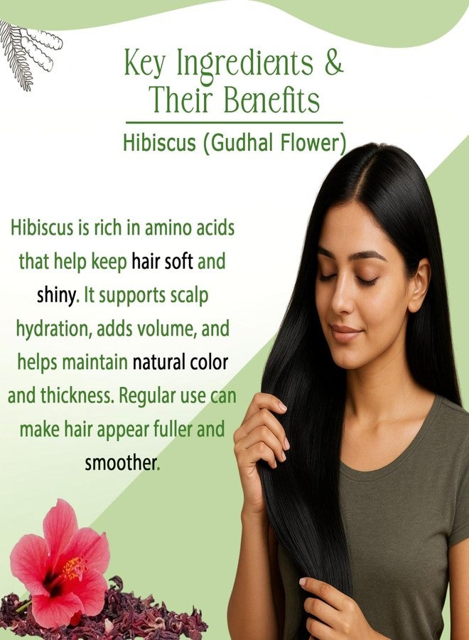 Heaven Gate Dried Amla Reetha Shikakai Bhringraj Hibiscus Raw - 500gm (5 * 100g each) | Natural Hair Care Combo of 5 for All Hair Type Growth & Mask |Gooseberry, Soapnut, False Daisy & Gudhal - Image 5