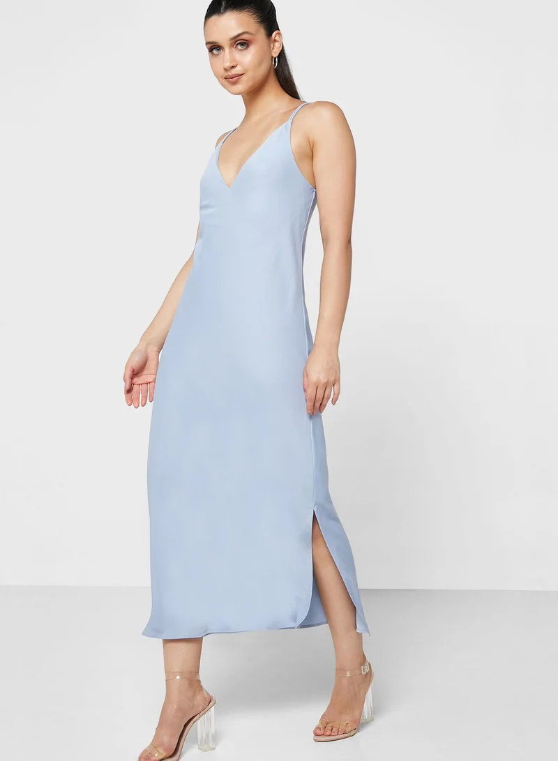CALVIN KLEIN Strappy Knitted Dress