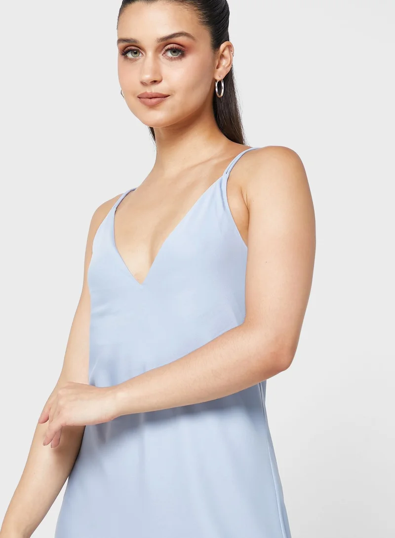 CALVIN KLEIN Strappy Knitted Dress
