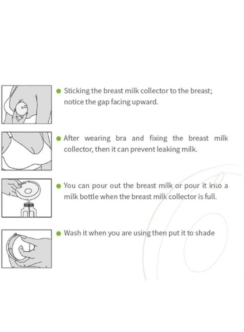 Silicone Breast Shell & Milk Collection Catcher for Breastfeeding Relief  Protect Cracked, Sore, Engorged Nipples While Nursing or Pumping During The Day - Image 3