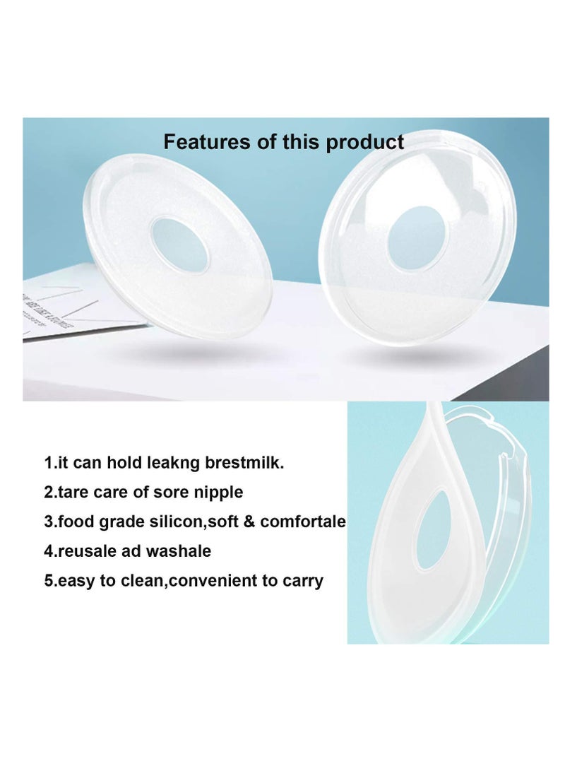 Silicone Breast Shell & Milk Collection Catcher for Breastfeeding Relief  Protect Cracked, Sore, Engorged Nipples While Nursing or Pumping During The Day - Image 2