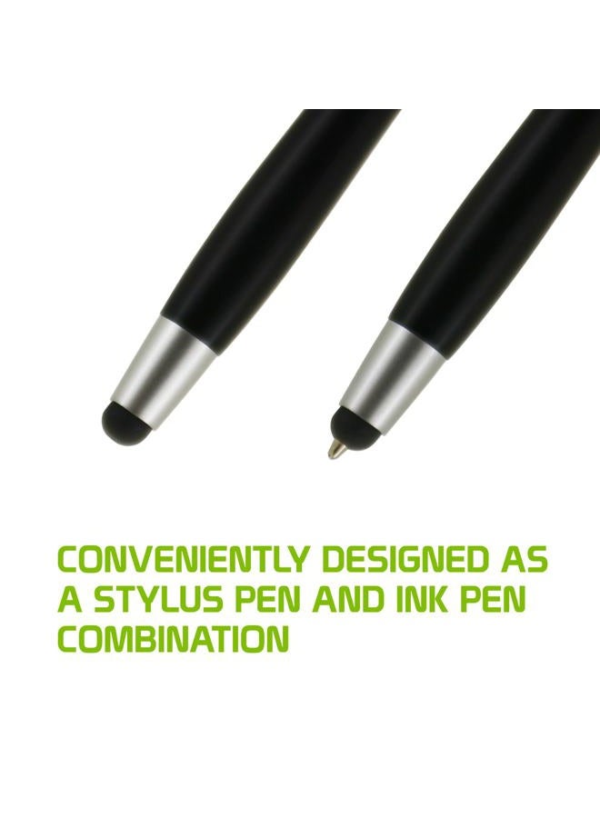cellet Ultra Thin Touch Screen Stylus Pen and Black Ink Pen Combo for iPhone 14 Pro Max Mini 13 12 SE Galaxy S22 Ultra S22+ S21 Note20 - Image 5