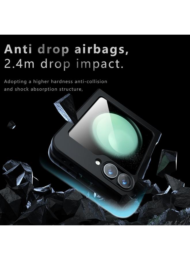 اس-توب جراب لهاتف Samsung Galaxy Z Flip6 Armor PC Hybrid TPU - Image 4
