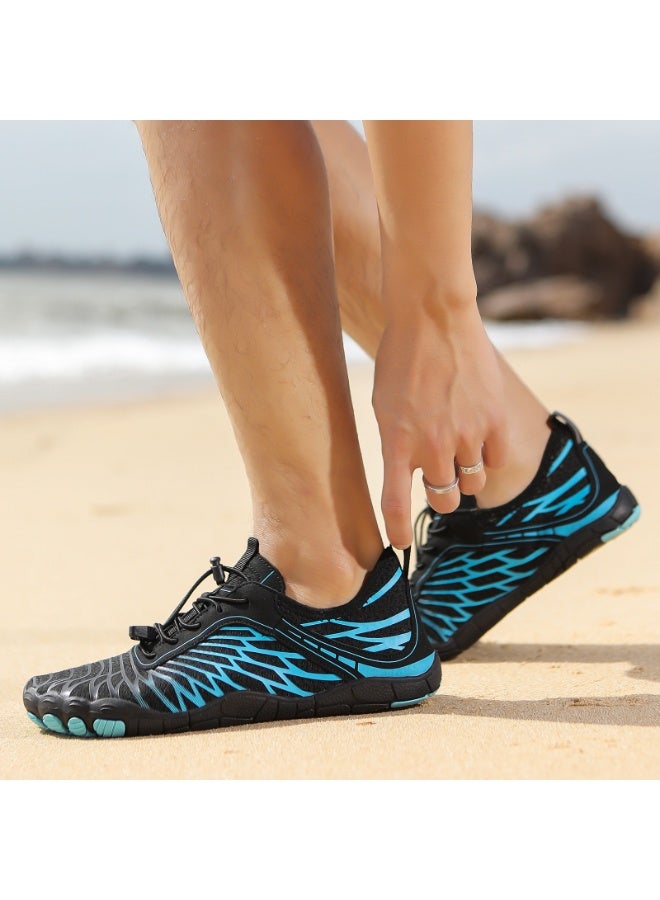 NIBEMINENT Women Water Shoes Men Barefoot Shoes Breathable Swimming Shoes Shoes Water Sports Shoes Quick-Drying Five-Finger Upstream Shoes - Image 1