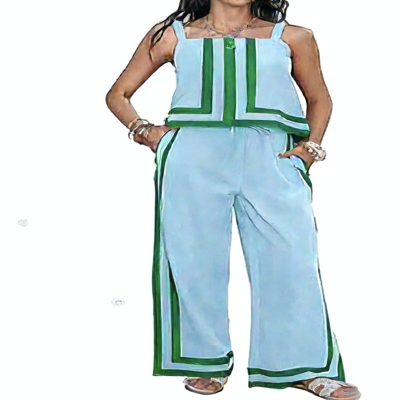 Women's Casual Sportswear Set Spring Summer Two-Piece Outfit - Image 2
