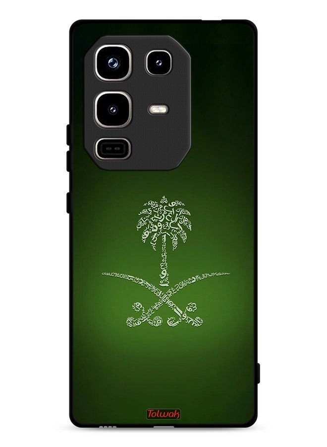 Tolwak Infinix Note 50 Pro 4G Protective Case Cover Kingdom Of Saudi Arabia Sign Vintage - Image 1