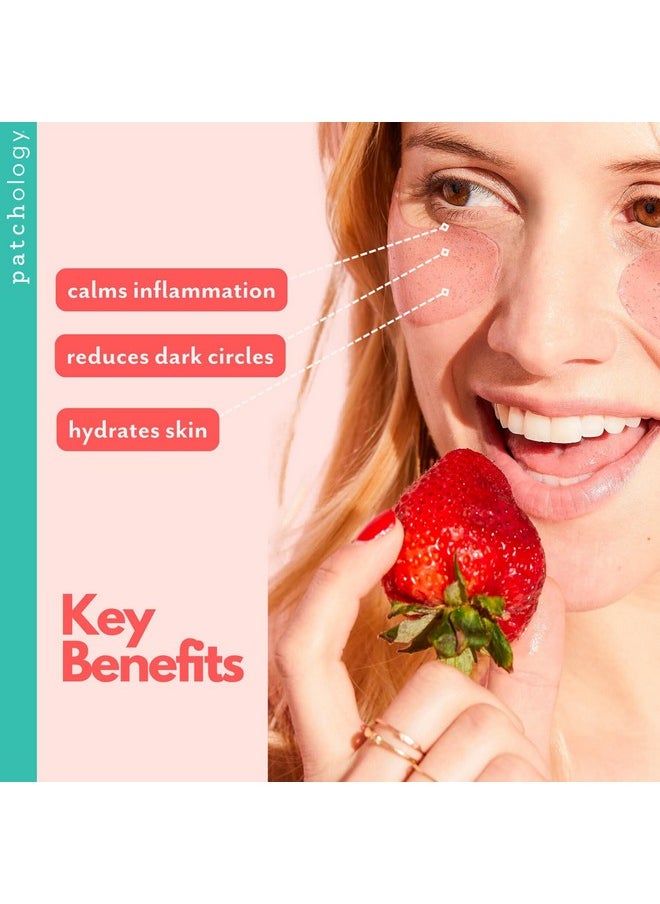 Patchology Patchology Serve Chilled Rosé Hydrating Under Eye Patches - Hyaluronic Acid & Antioxidant-Infused Eye Masks to Reduce Dark Circles, Puffiness & Fine Lines - Ideal Skincare Essentials (5 Pairs)  - Image 4