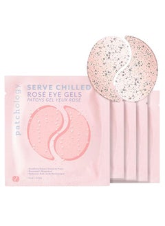 Patchology Patchology Serve Chilled Rosé Hydrating Under Eye Patches - Hyaluronic Acid & Antioxidant-Infused Eye Masks to Reduce Dark Circles, Puffiness & Fine Lines - Ideal Skincare Essentials (5 Pairs)  - Image 1