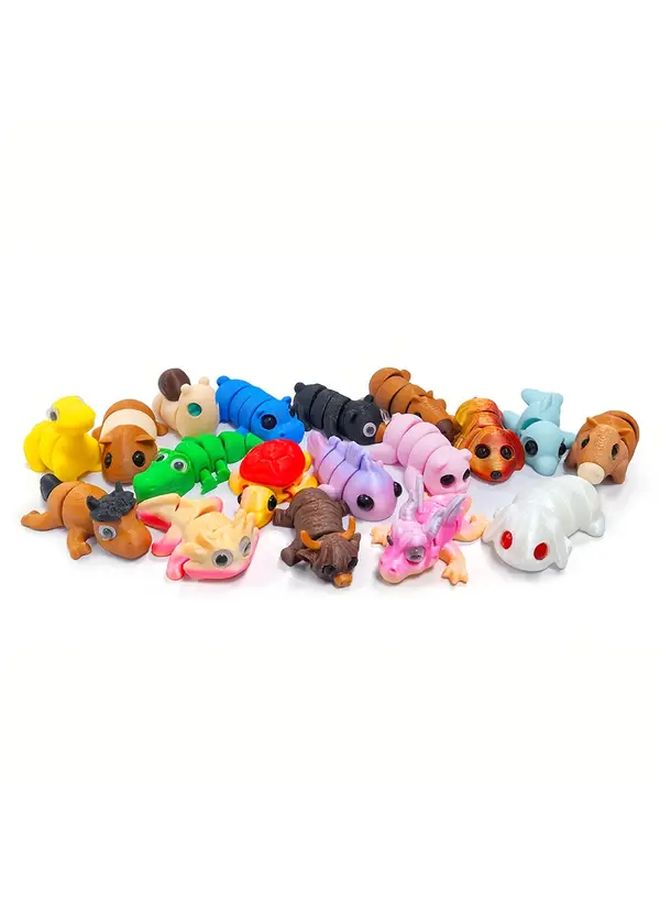 Mini Animal Set Of 20pcs Printed Party Favors Great Gift Birthday Desk Decorative Crafts - Image 2