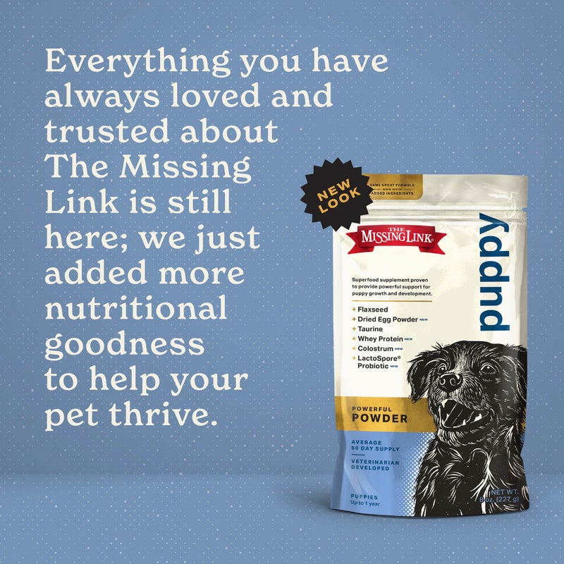 The Missing Link Puppy 8oz Supplement â€“ Superfood Powder Promotes Growth & Development, Supports Immunity, Digestion, Bones, Skin & Coat of Dog - Image 5