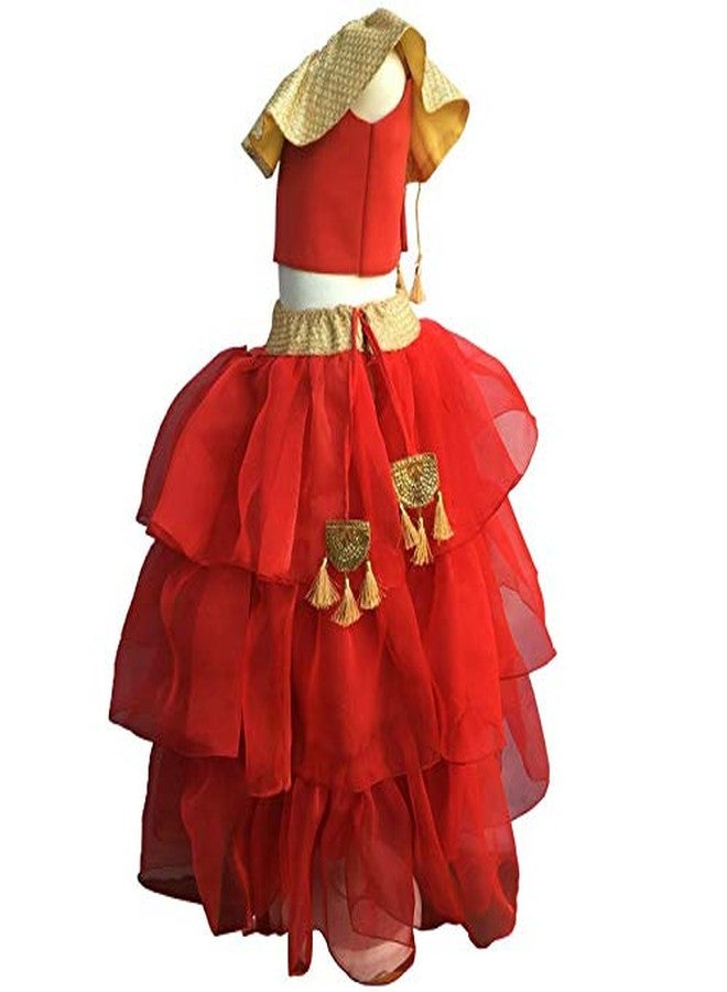 Aglare Girls designer Lehenga Choli,small girl lehenga choli.lehenga choli gor kids.STITCHED Red - Image 3